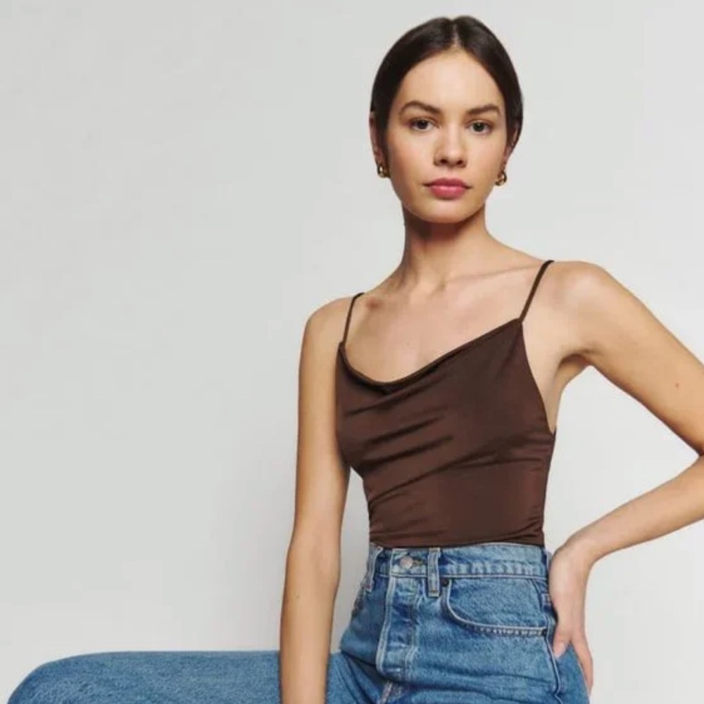 Reformation Emmett Knit Top Cafe S